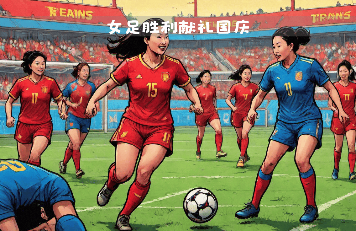 中国女足夺冠赛场，取得胜利